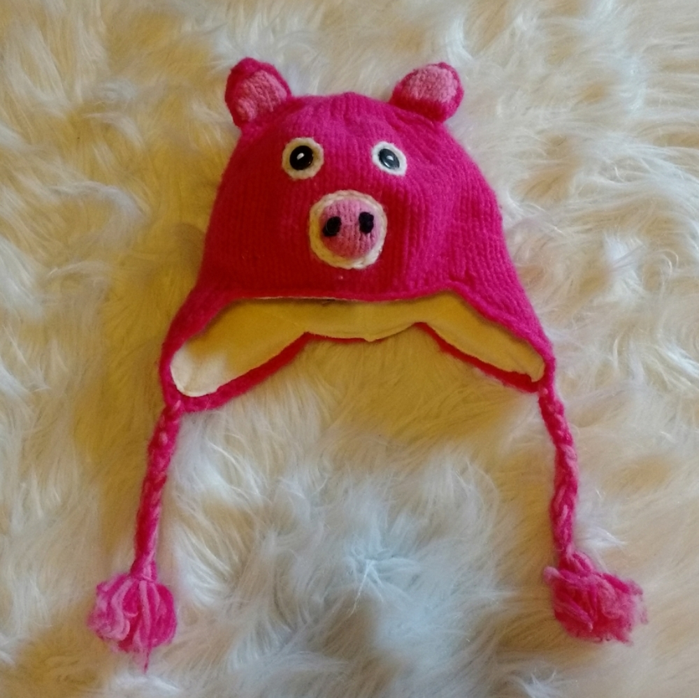 Cute 3d Pig Wool Boggin